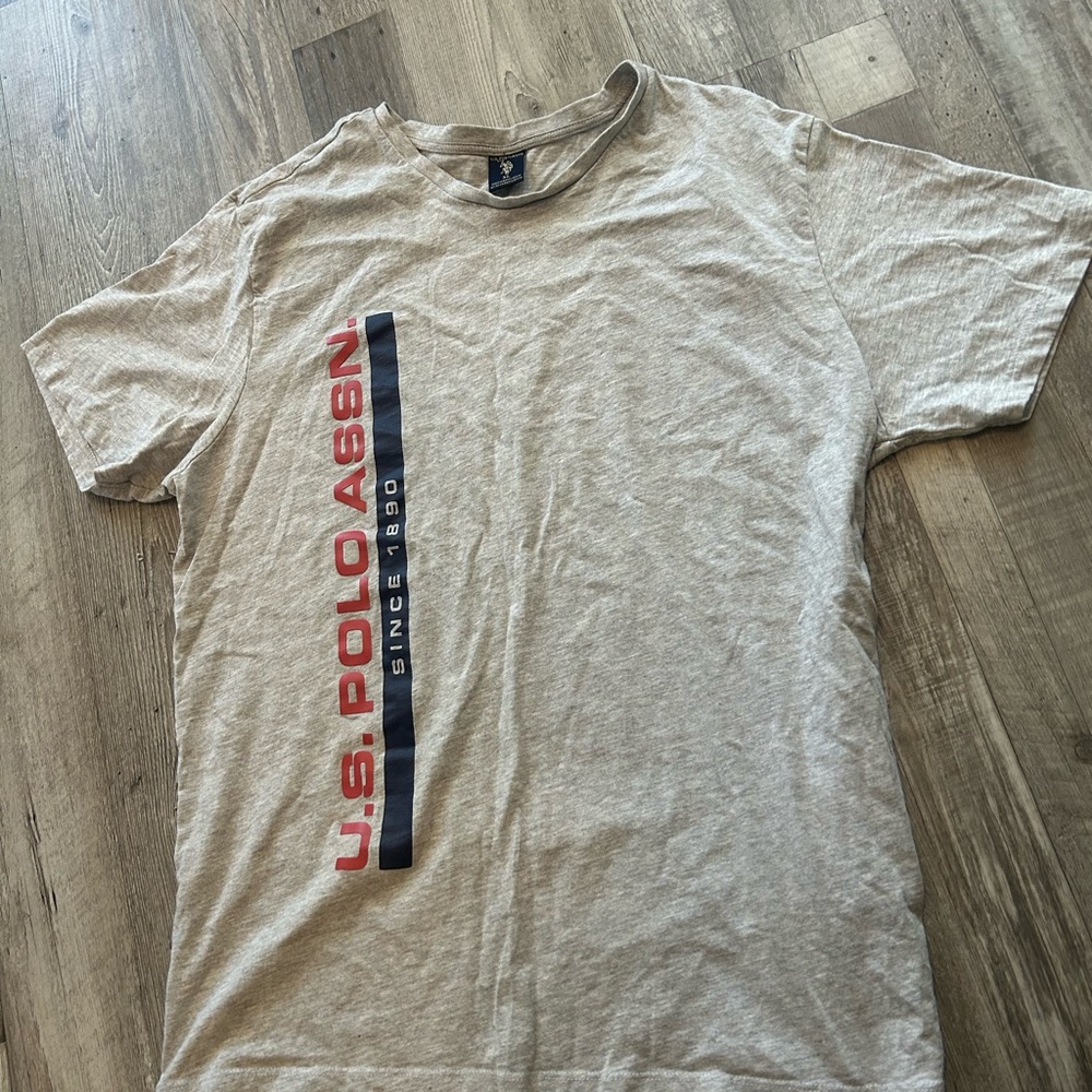 U.S. Polo Assn. Gray Short Sleeve Tee
